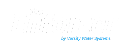 The Enforcer logo by varsity water systems
