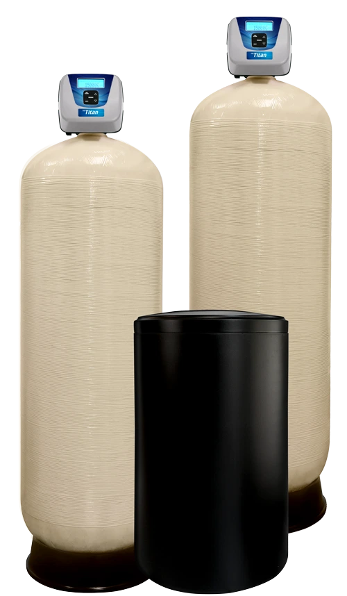 two Titan by Varsity Water commercial sized water treatment systems