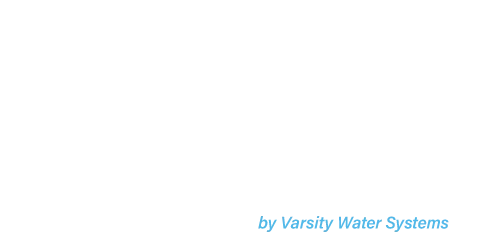 The spartan tannin by Varsity Water Systems text logo