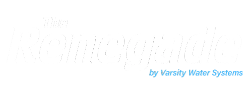 The Renegade by Varsity Water Systems word logo